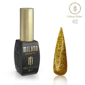 GEL POLISH MILANO GALAXY GLITTER 8 ML № 02