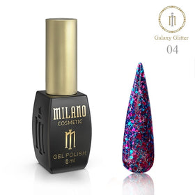 GEL POLISH MILANO GALAXY GLITTER 8 ML № 04