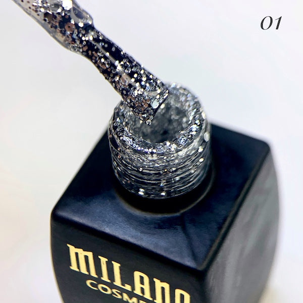 GEL POLISH MILANO GALAXY GLITTER 8 ML № 01